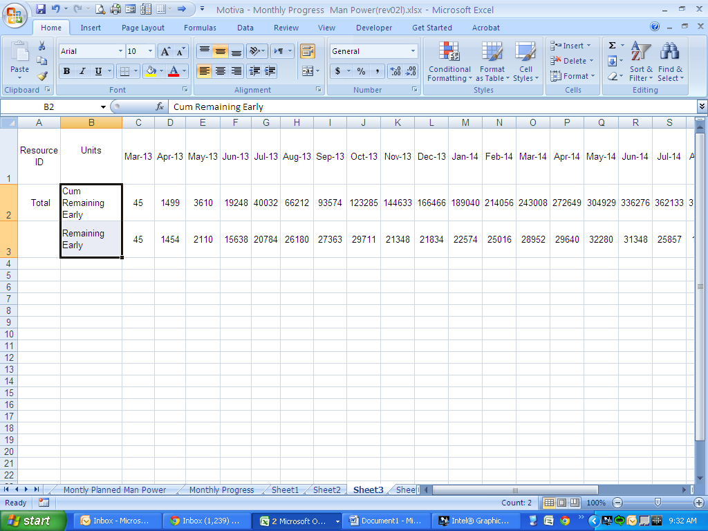 how to copy resource assignment from p6 to excel